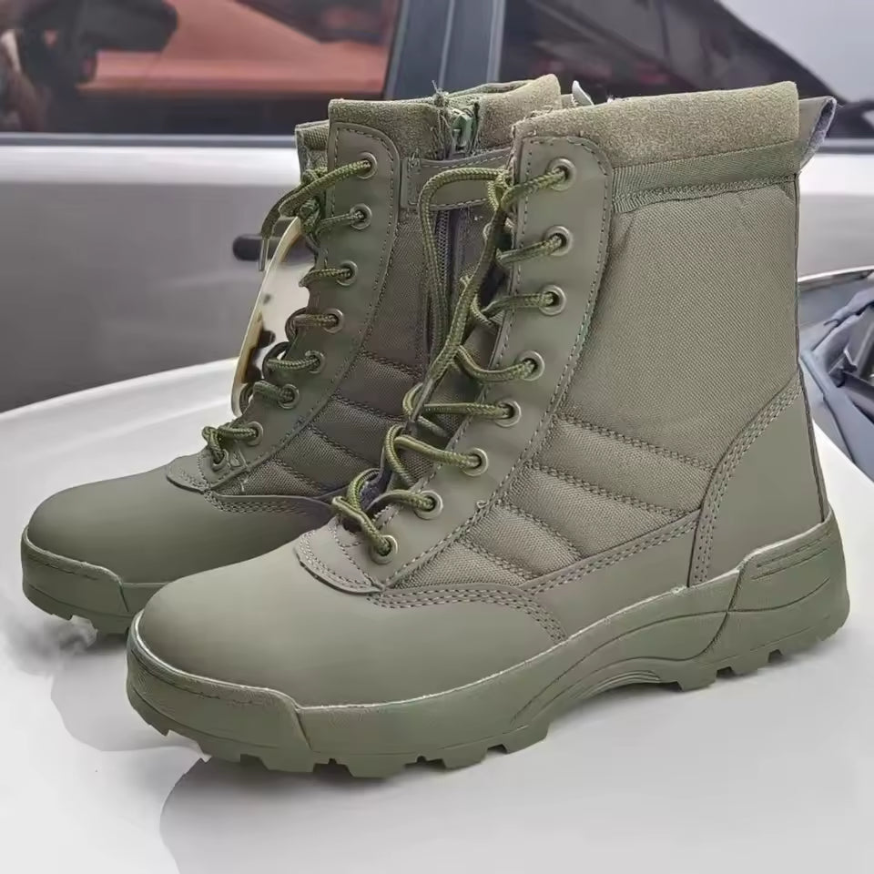Men’s Tactical Combat Boots – Military Desert Ankle Boots for Hiking & Outdoor
