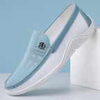 Men’s PU Leather Slip-On Shoes – Casual Soft Sole Comfort Loafers