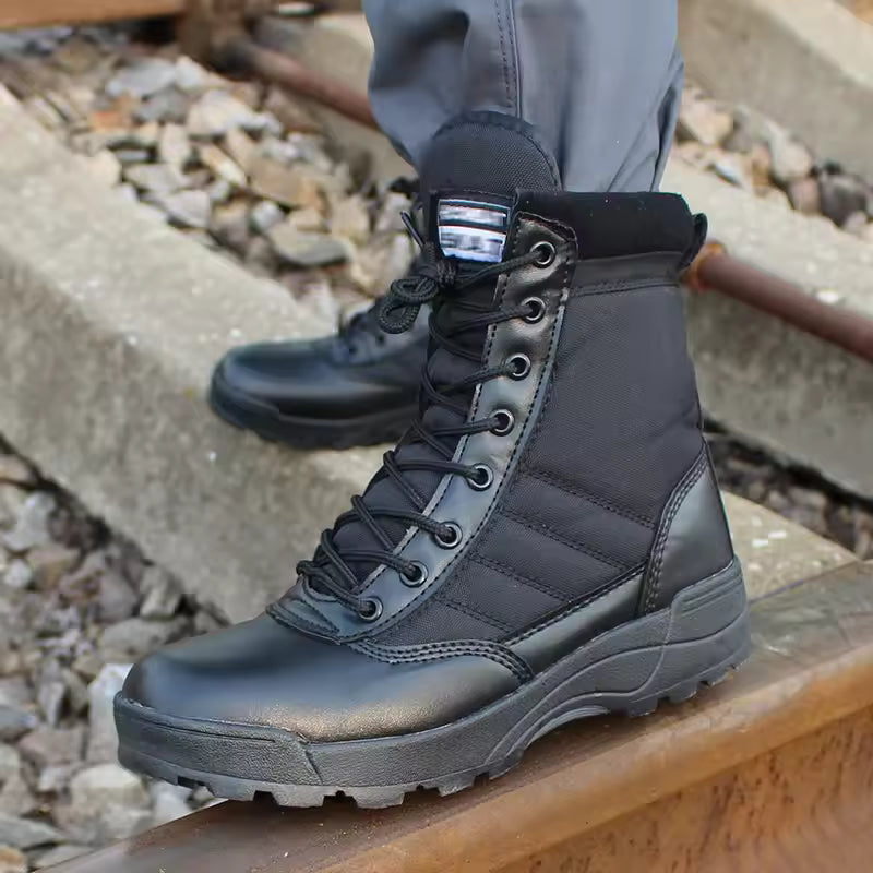 Men’s Tactical Combat Boots – Military Desert Ankle Boots for Hiking & Outdoor
