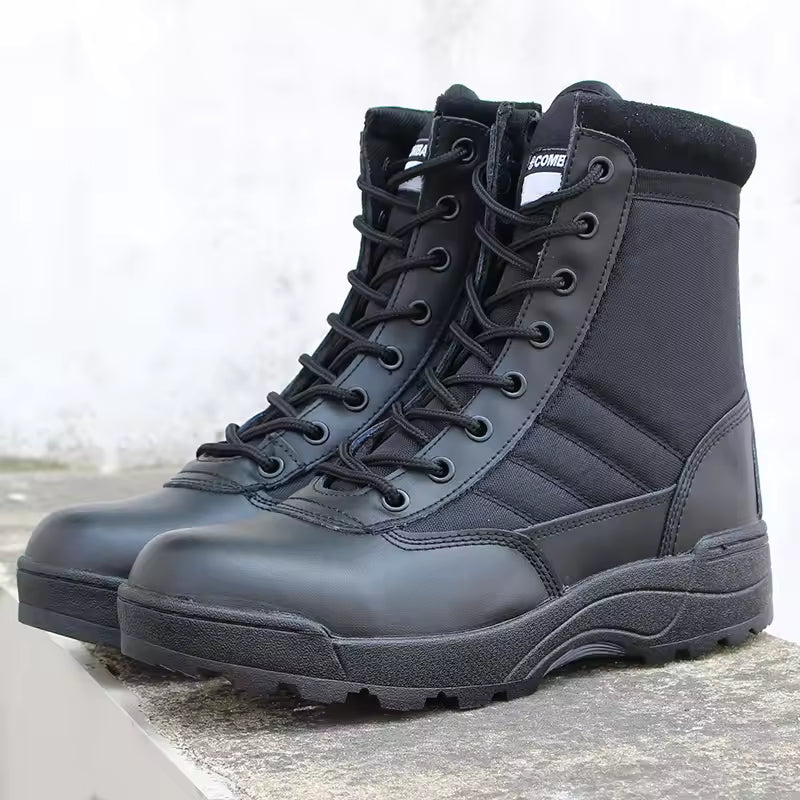 Men’s Tactical Combat Boots – Military Desert Ankle Boots for Hiking & Outdoor