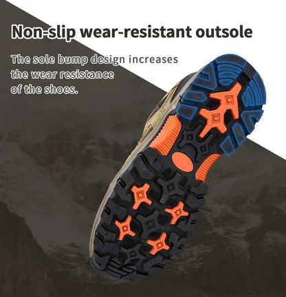 Men's Lightweight Breathable Orthopedic Hiking Shoes – Comfortable Trekking & Work Footwear for All Seasons