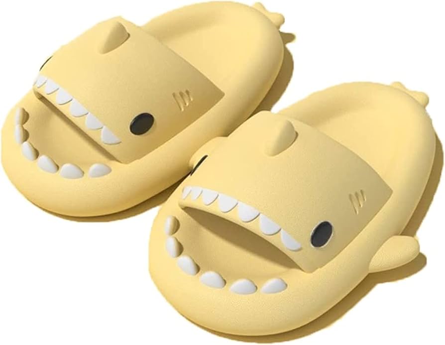 Cartoon Shark Slippers – Soft EVA Funny House Shoes for Women, Men & Couples, Indoor Outdoor