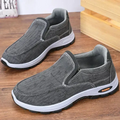 Men’s Orthopedic Slip-On Comfort Walking Shoes – Lightweight Casual PU Leather Loafers