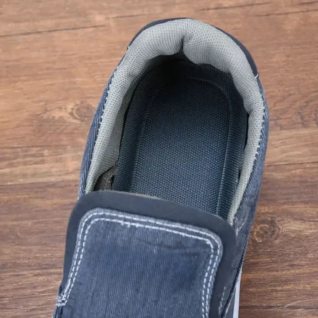 Men’s Orthopedic Slip-On Comfort Walking Shoes – Lightweight Casual PU Leather Loafers