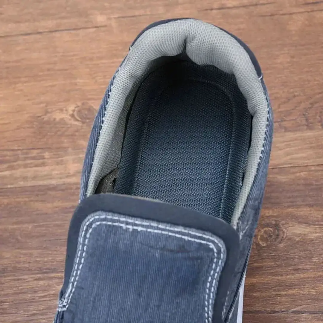 Men’s Orthopedic Slip-On Comfort Walking Shoes – Lightweight Casual PU Leather Loafers