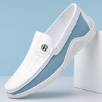 Men’s PU Leather Slip-On Shoes – Casual Soft Sole Comfort Loafers