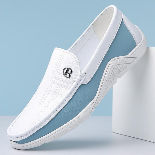 Men’s PU Leather Slip-On Shoes – Casual Soft Sole Comfort Loafers