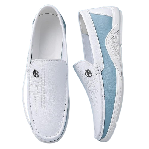 Men’s PU Leather Slip-On Shoes – Casual Soft Sole Comfort Loafers
