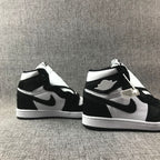 Air Jordan 1 Mid Black White Concord Style AJ1
