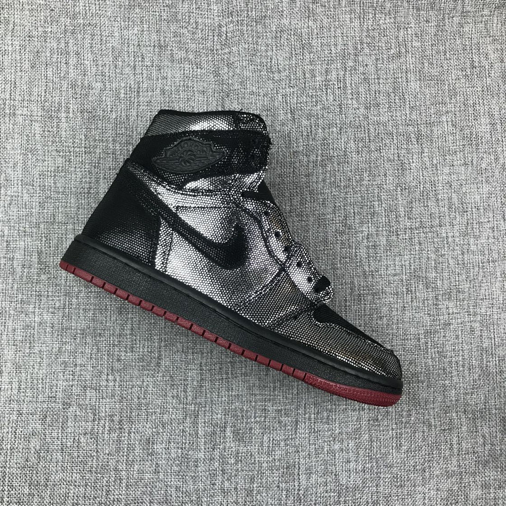 Air Jordan 1 Mid Modern Black Silver AJ1