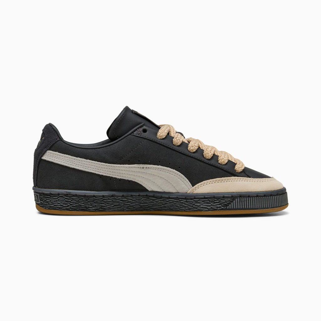 Suede Vintage Black Sneakers