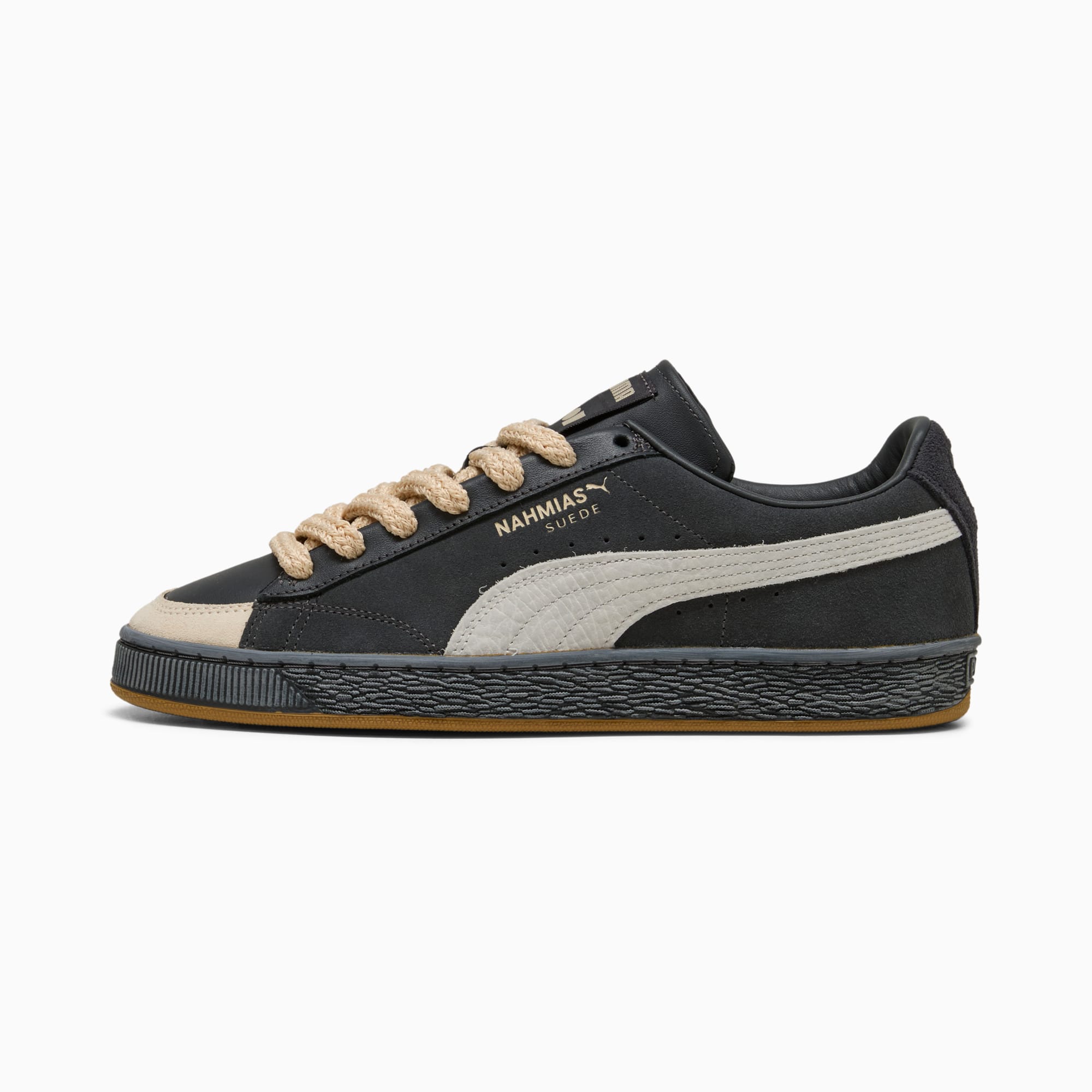 Suede Vintage Black Sneakers