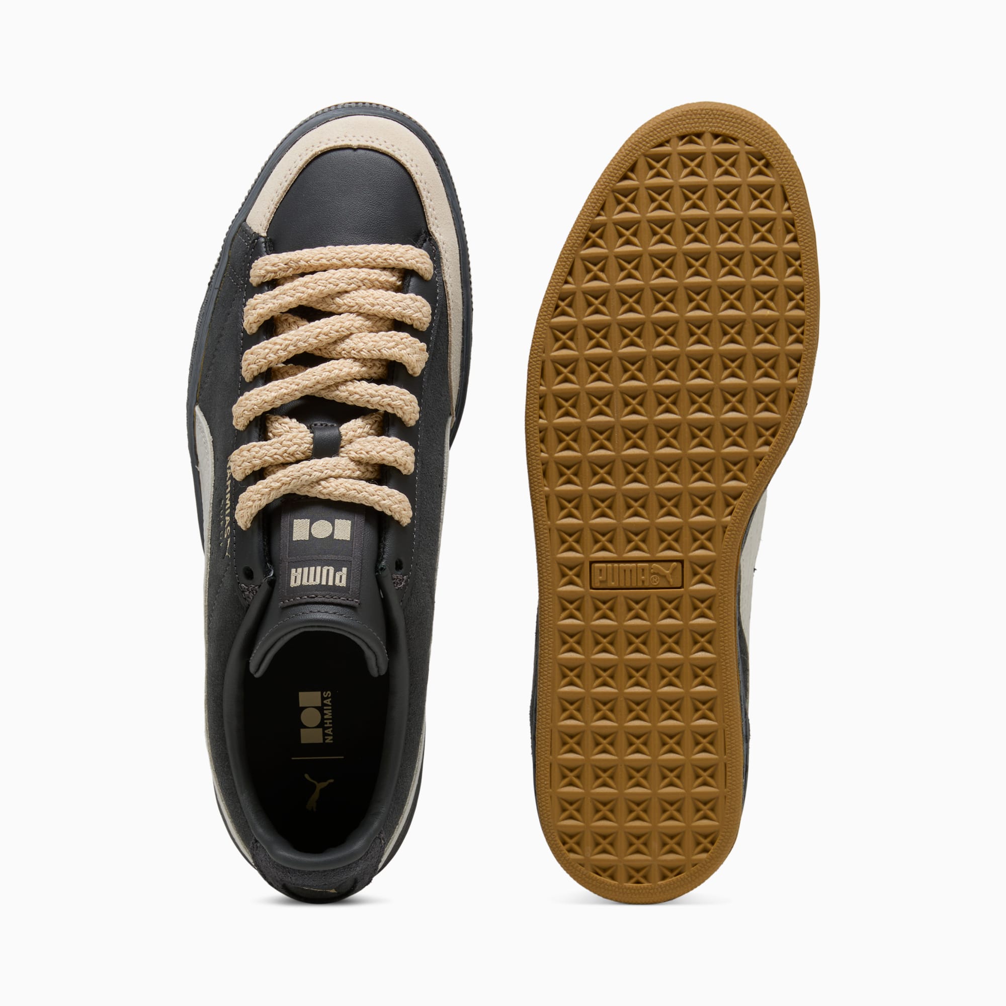 Suede Vintage Black Sneakers