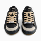 Suede Vintage Black Sneakers