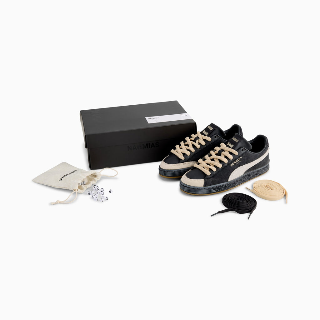 Suede Vintage Black Sneakers