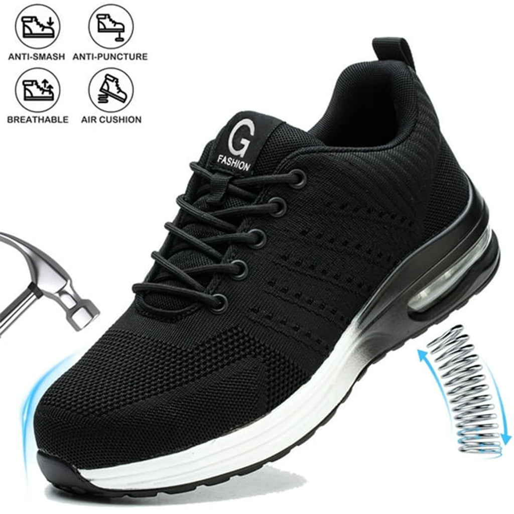 Steel Toe Safety Work Shoes for Men & Women – Anti-Smash, Anti-Puncture, Air Cushion