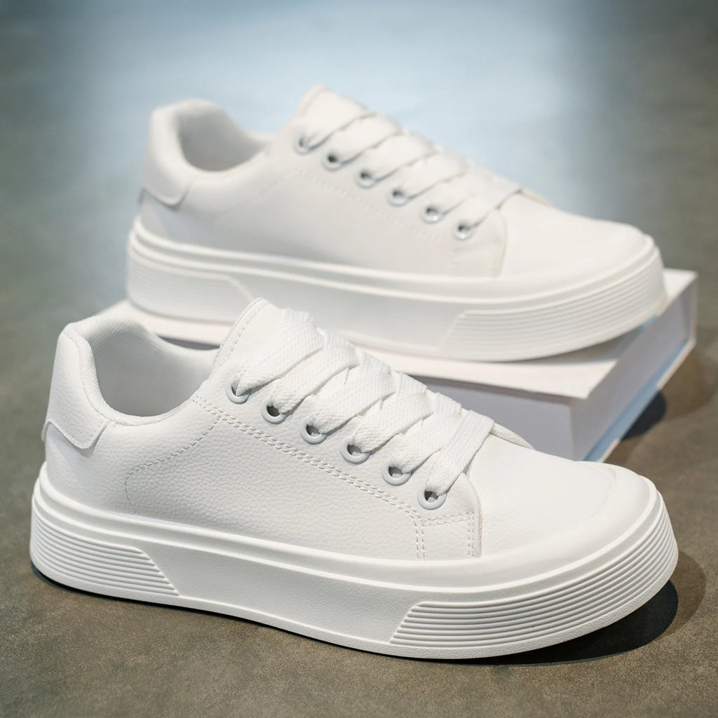 Men's Retro Platform Vulcanized Sneakers – Anti-Slip Lace-Up Casual Running Shoes