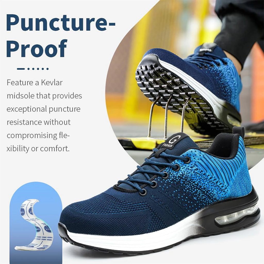 Steel Toe Safety Work Shoes for Men & Women – Anti-Smash, Anti-Puncture, Air Cushion