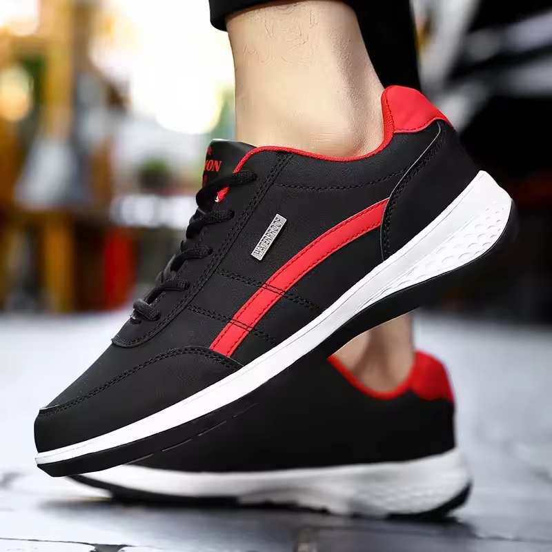 Men’s Orthopedic Comfort Leather Sneakers – Casual Supportive PU Walking Shoes 2024