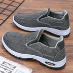 Men’s Orthopedic Slip-On Comfort Walking Shoes – Lightweight Casual PU Leather Loafers