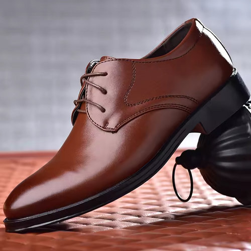 Men’s Formal Dress Shoes – Classic PU Leather Oxford Style for Business & Casual Wear
