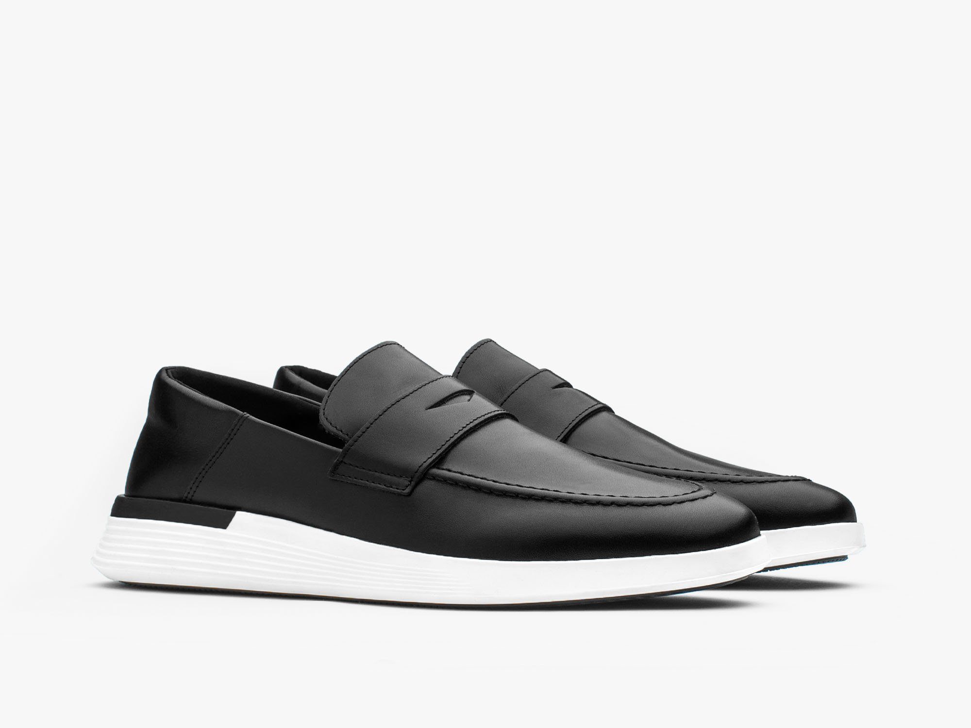 Men's Crossover Loafer Black / White