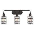 SOPHIE 3 Light 26-1/2" Wide Wall Sconce with Crystal Prisms Shade