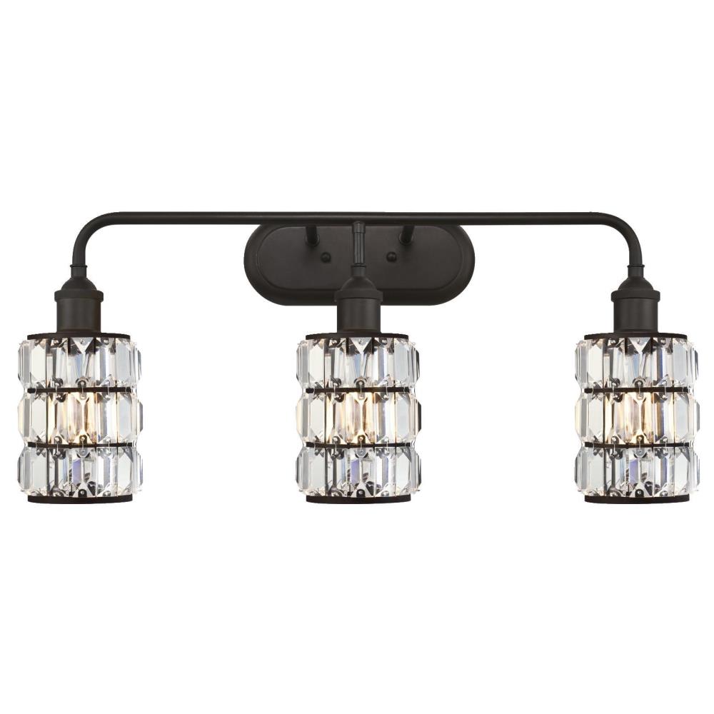 SOPHIE 3 Light 26-1/2" Wide Wall Sconce with Crystal Prisms Shade